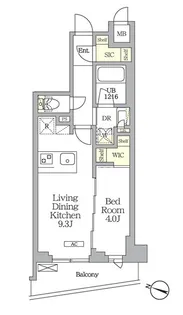 AIFLAT明大前【3階】の間取り