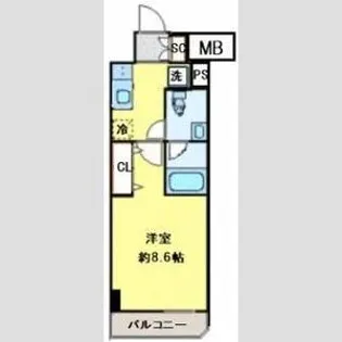 SYFORME KOMAZAWAーDAIGAKU【2階】の間取り