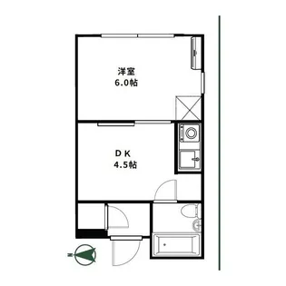 パークノヴァ百人町【5階】の間取り