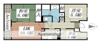 クレールメゾン【3階】の間取り