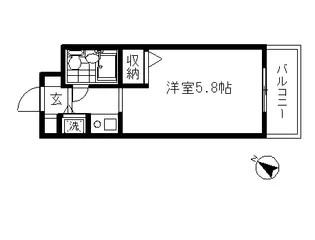 ジョイフル溝の口【1階】の間取り