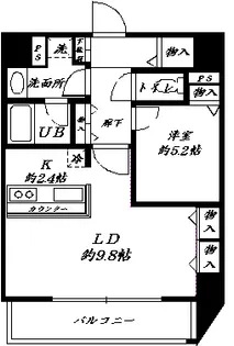 TKフラッツ渋谷【7階】の間取り