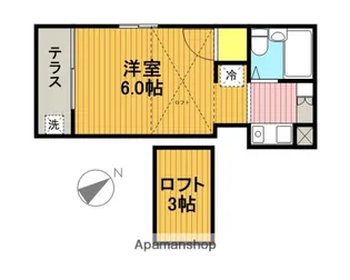 第17安藤ハイツ【1階】の間取り