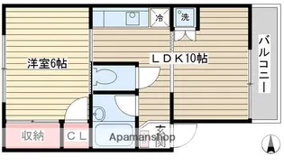 マイコーポ荏原【302号室】の間取り