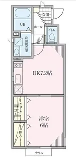 東京都大田区北千束2丁目【アパート】の間取り