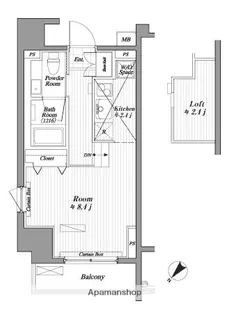ブランシック白金台【2階】の間取り