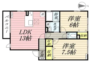 セジュール船橋 WAIPIO【2階】の間取り