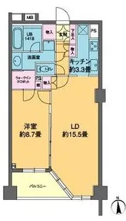 カスタリア高輪【4階】の間取り