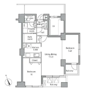 レジディア自由が丘【9階】の間取り