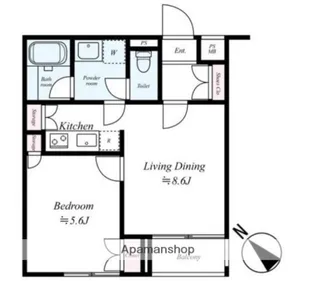 パレ・ホームズ大岡山【1階】の間取り