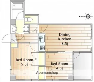 ロアジス【3階】の間取り