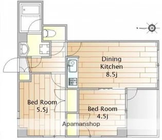 ロアジス【2階】の間取り