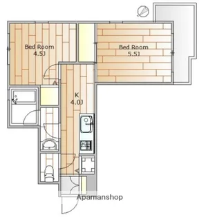 東京都大田区中馬込2丁目【マンション】の間取り