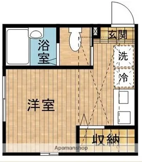 ハーミットクラブハウス六角橋【101.号室】の間取り