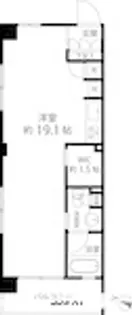 レガリア都立大レジデンス【4階】の間取り