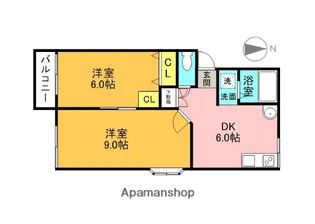 スコットハイツⅢ【2階】の間取り