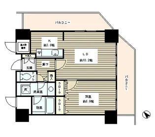 トレステージ目黒【6階】の間取り
