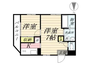 ハイム小杉【402号室】の間取り