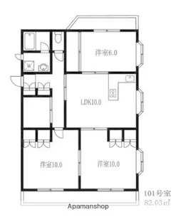ヴィラベール洗足池【1階】の間取り