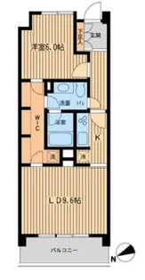 HF若林公園レジデンス【1階】の間取り