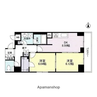 アイム白金高輪【10階】の間取り