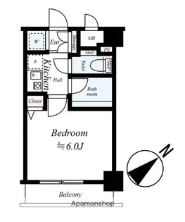 東京都大田区鵜の木2丁目【マンション】の間取り