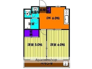 第二豊田マンション【102号室】の間取り