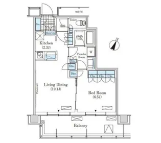 メルクマール京王笹塚レジデンス【15階】の間取り