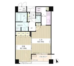 エル・セレーノ西早稲田【1階】の間取り