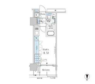 パークアクシス蒲田ステーションゲート【4階】の間取り