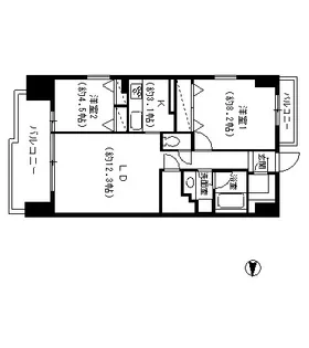 パークキューブ東品川【1階】の間取り
