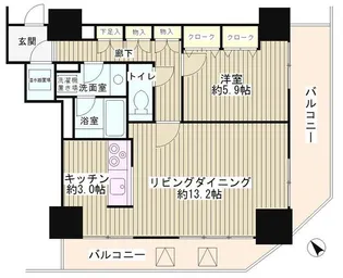 トレステージ目黒【2階】の間取り