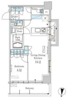 パークアクシス東高円寺【6階】の間取り