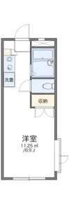 レオパレスANNEXEGAWA【3階】の間取り