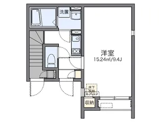 レオネクストFERIO瀬田【1階】の間取り