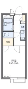 レオパレス長者丸【2階】の間取り
