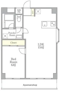 目黒パークスクエア【2階】の間取り