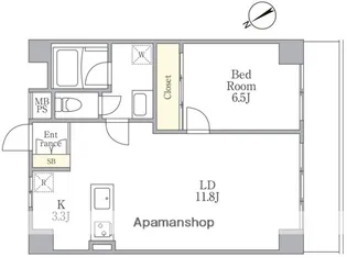 目黒パークスクエア【4階】の間取り