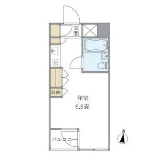 雅叙園碑文谷ドミトリィ【6階】の間取り