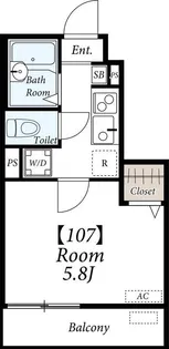 リブリ・宮坂【1階】の間取り