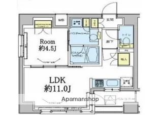 ドゥーエ五反田【2階】の間取り