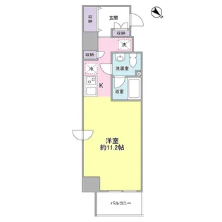 スタイリオ中延【7階】の間取り