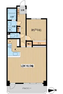 芝公園アパートメント【4階】の間取り
