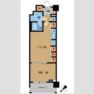 プライムアーバン日本橋横山町【7階】の間取り