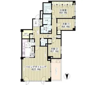 大山パークヒルズ【2階】の間取り