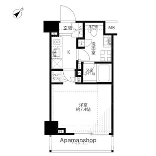 東京都板橋区南常盤台1丁目【マンション】の間取り
