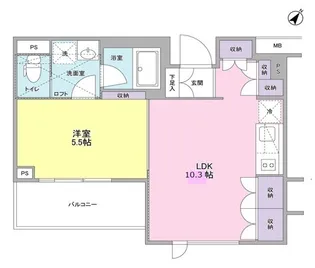 スタイリオ中延ⅡWEST【1階】の間取り