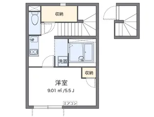 クレイノ戸越銀座【2階】の間取り