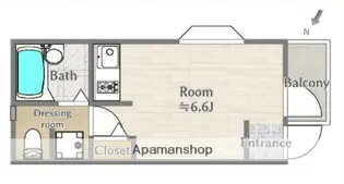 東京都渋谷区本町5丁目【アパート】の間取り