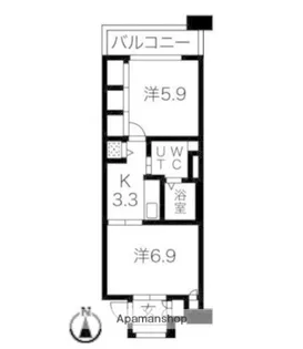 シティコート目黒3号棟【2階】の間取り